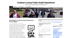 Desktop Screenshot of chathampublichealth.com