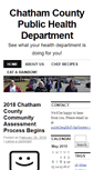 Mobile Screenshot of chathampublichealth.com