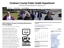 Tablet Screenshot of chathampublichealth.com